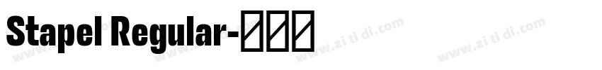 Stapel Regular字体转换